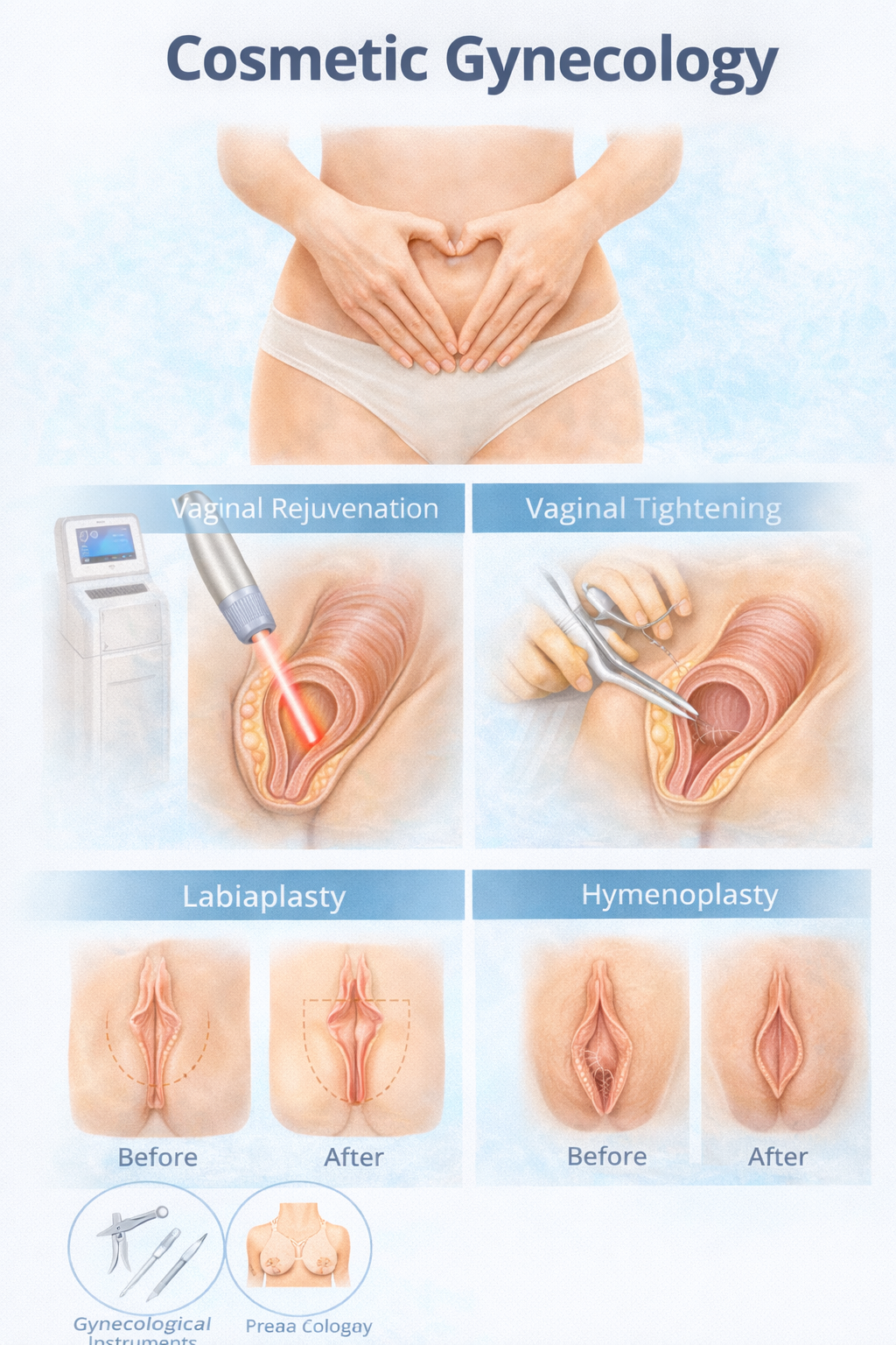 Cosmetic gynecology procedures including vaginal rejuvenation and labiaplasty by Dr Animesh Damani Best Plastic Surgeon in Indore